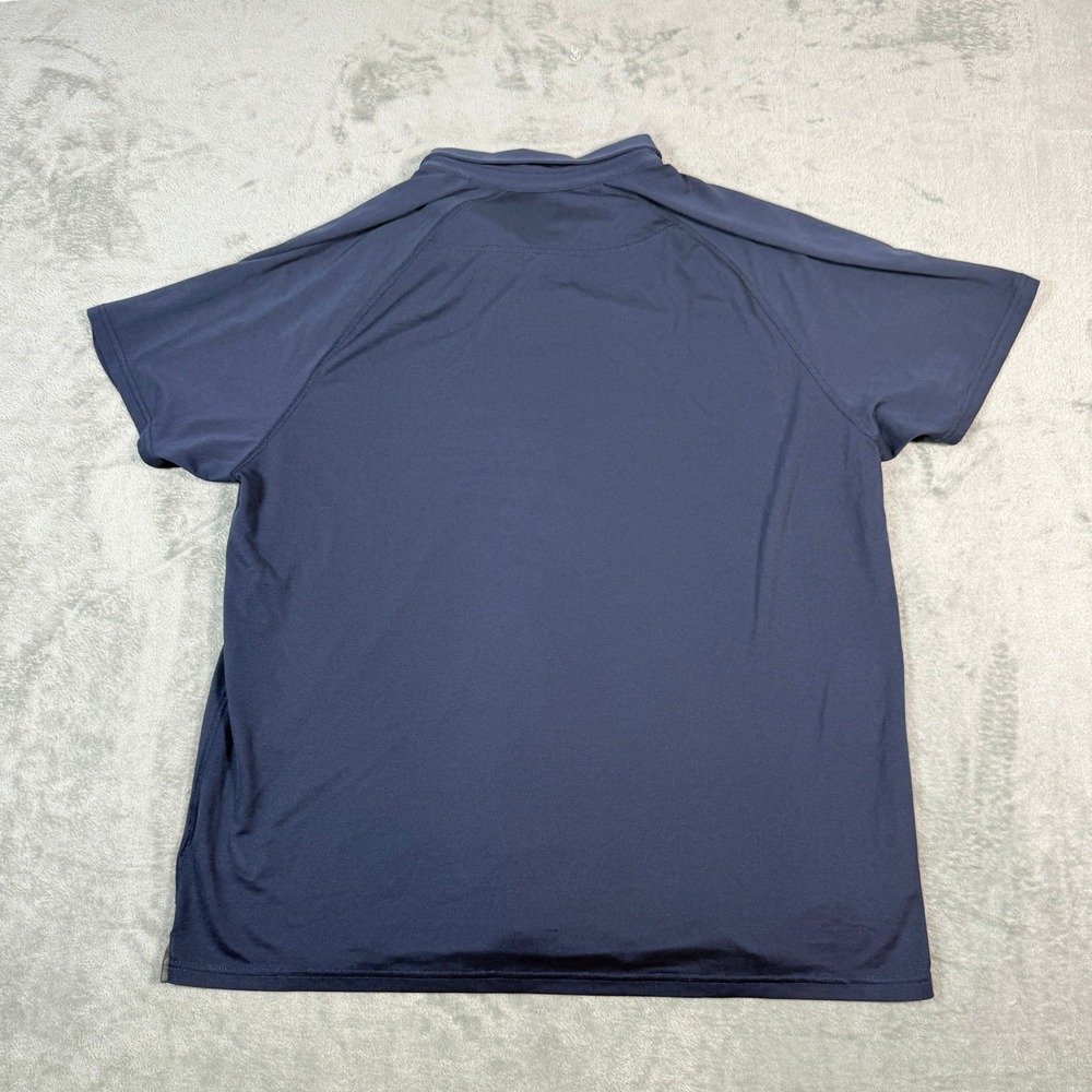Rhone Mens XXL Polo Shirt Navy Blue Short Sleeve Performance Stretch Tencel - Picture 5 of 9